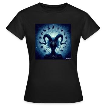 La Femme Zodiaque - T-shirt Femme - noir - Devant - AI Model Female 172 dark (172cm)