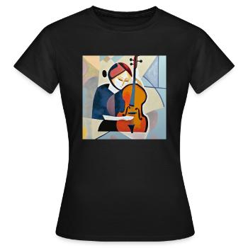 Einen Augenblick vor dem Schein - Frauen T-Shirt - Schwarz - Vorne - AI Model Female 172 dark (172cm)