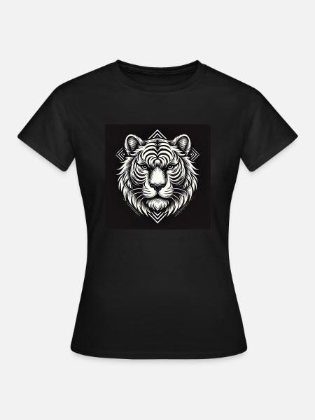 TIGER BRUTAL - Frauen T-Shirt - Schwarz