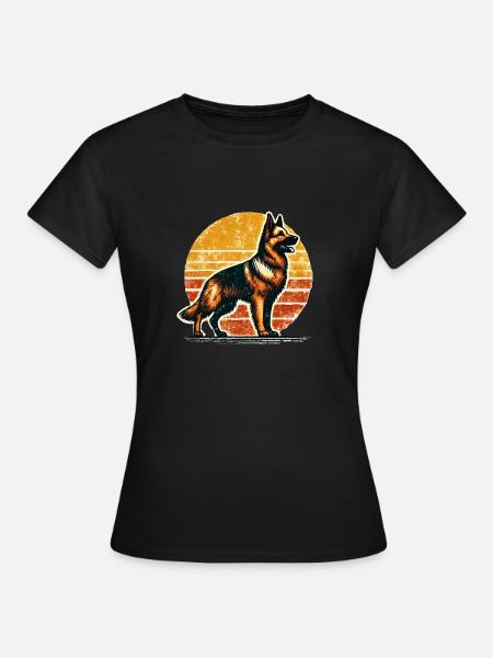 schäferhund - Frauen T-Shirt - Schwarz