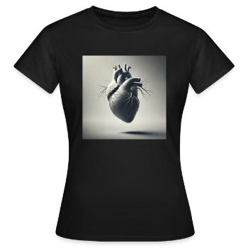 L’origine - T-shirt Femme - noir - Devant - AI Model Female 172 dark (172cm)