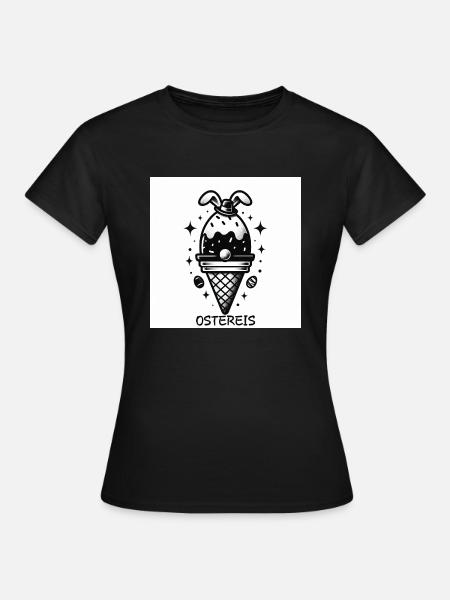 Ostern Eis - Frauen T-Shirt - Schwarz