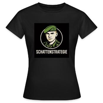 Shadow Strategy Logo - Women's T-Shirt - black - Front - AI Model Female 172 dark (172cm)