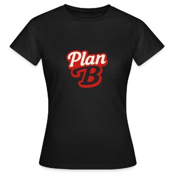 PLAN - Frauen T-Shirt - Schwarz - Vorne - AI Model Female 172 dark (172cm)