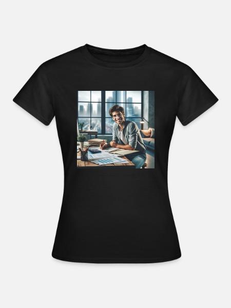 happy Accountant - Frauen T-Shirt - Schwarz