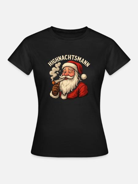 Highnachtsmann - Frauen T-Shirt - Schwarz