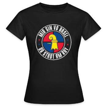 BASEL - Frauen T-Shirt - Schwarz - Vorne - AI Model Female 172 dark (172cm)