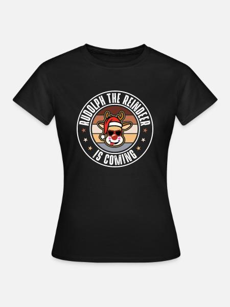 Rudolph - Frauen T-Shirt - Schwarz