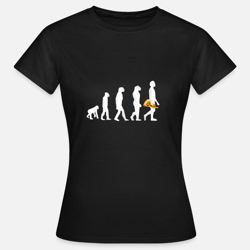 Pizza Evolution - Women's T-Shirt - black