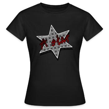 a star - T-shirt Femme - noir - Devant - AI Model Female 172 dark (172cm)