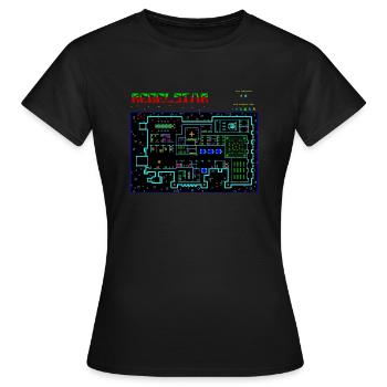 Rebelstar - Sinclair Spectrum - Women's T-Shirt - black - Front - AI Model Female 172 dark (172cm)
