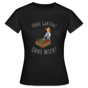Passionate gardener – green at heart - Women's T-Shirt - black - Front - AI Model Female 172 dark (172cm)
