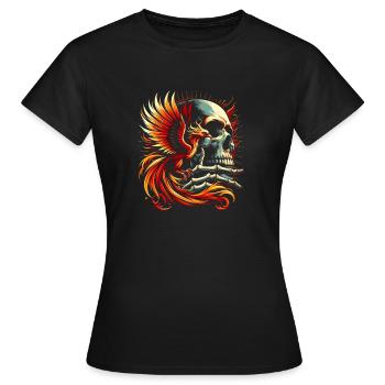 Die Wiedergeburt des Phönix - Frauen T-Shirt - Schwarz - Vorne - AI Model Female 172 dark (172cm)