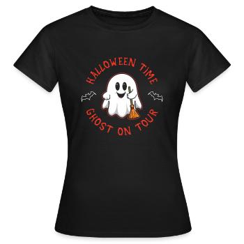 C’est l’heure de l - T-shirt Femme - noir - Devant - AI Model Female 172 dark (172cm)