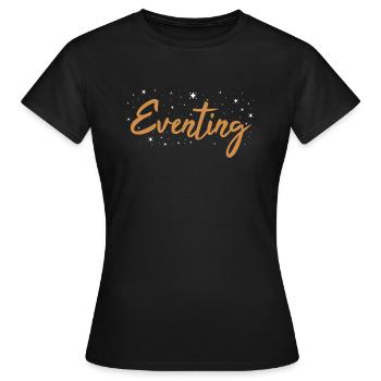 Rider Eventing - Women's T-Shirt - black - Front - AI Model Female 172 dark (172cm)