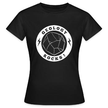 Géologie Rochers - T-shirt Femme - noir - Devant - AI Model Female 172 dark (172cm)