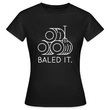 Mis en balles - T-shirt Femme - noir - Devant - AI Model Female 172 dark (172cm)