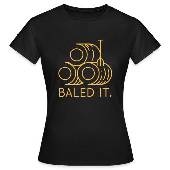 Mis en balles - T-shirt Femme - noir - Devant - AI Model Female 172 dark (172cm)