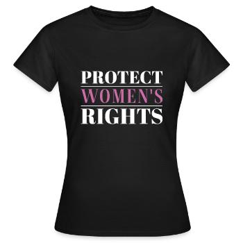 Protéger les droits des femmes - T-shirt Femme - noir - Devant - AI Model Female 172 dark (172cm)