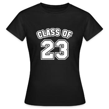 Classe de 23 - T-shirt Femme - noir - Devant - AI Model Female 172 dark (172cm)