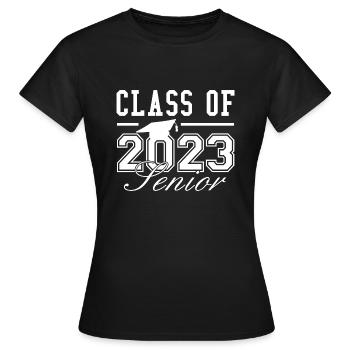 Classe de 2023 Senior - T-shirt Femme - noir - Devant - AI Model Female 172 dark (172cm)