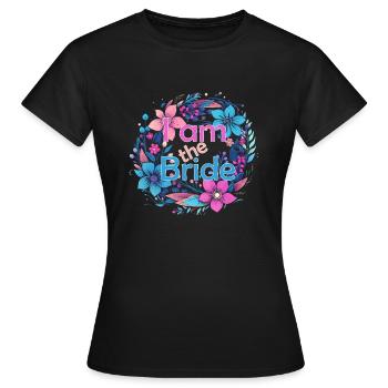 Bachelorette Party Outfit for the Bachelorette Party - Women's T-Shirt - black - Front - AI Model Female 172 dark (172cm)