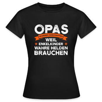 Opa Großvater Großväter Geschenk - Frauen T-Shirt - Schwarz - Vorne - AI Model Female 172 dark (172cm)