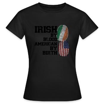 Irland Irisch Irische Wurzeln Geschenk - Frauen T-Shirt - Schwarz - Vorne - AI Model Female 172 dark (172cm)
