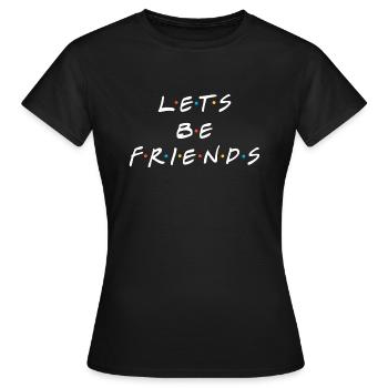 Citation d'amis - T-shirt Femme - noir - Devant - AI Model Female 172 dark (172cm)