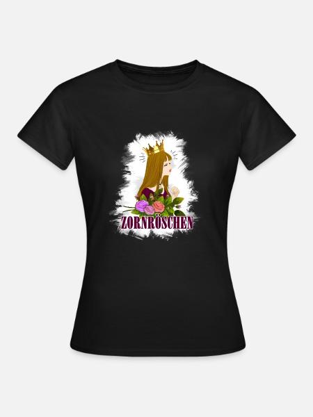 Prinzessin Zornröschen Dornröschen - Frauen T-Shirt - Schwarz