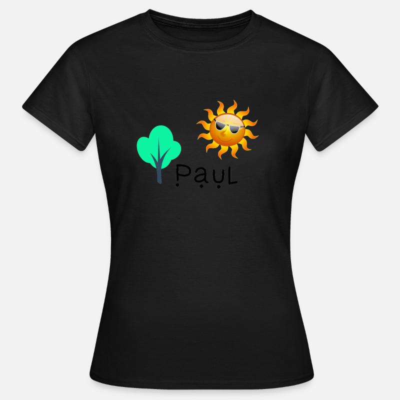 Paul - Dame-T-shirt - sort