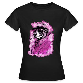 Pas d’excuses Gangster Dog pas d’excuses rose - T-shirt Femme - noir - Devant - AI Model Female 172 dark (172cm)