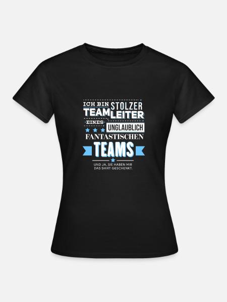 Teamleiter Lustig Team Geschenk Produktionsfirma - Frauen T-Shirt - Schwarz