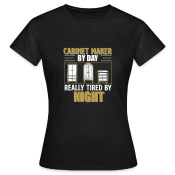 Really Tired By Night Armoires Artisans - T-shirt Femme - noir - Devant - AI Model Female 172 dark (172cm)