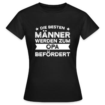 Opa Großvater Großväter Geschenk - Frauen T-Shirt - Schwarz - Vorne - AI Model Female 172 dark (172cm)