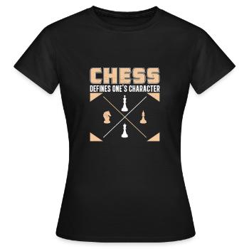 Jeu de définition de personnages rétro pour un - T-shirt Femme - noir - Devant - AI Model Female 172 dark (172cm)