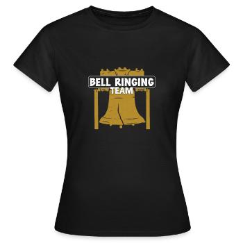 Awesome Bell Ringing Hobby For Bell Ringing Team - Frauen T-Shirt - Schwarz - Vorne - AI Model Female 172 dark (172cm)
