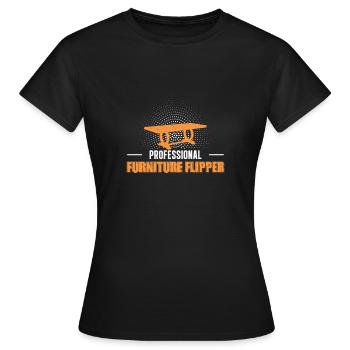 Superbe meuble pour flipper professionnel - T-shirt Femme - noir - Devant - AI Model Female 172 dark (172cm)