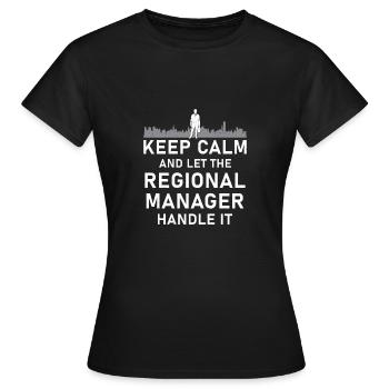 Directeur régional Occupez-vous de lui Travail amusant - T-shirt Femme - noir - Devant - AI Model Female 172 dark (172cm)