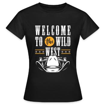 Western Bandit Rodeo - Frauen T-Shirt - Schwarz - Vorne - AI Model Female 172 dark (172cm)