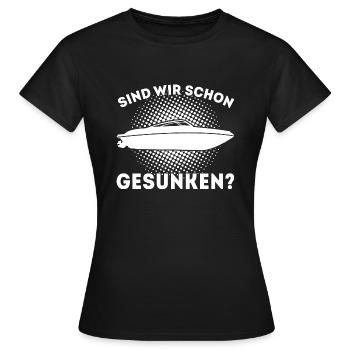 Boot Kapitän booten Geschenk - Frauen T-Shirt - Schwarz - Vorne - AI Model Female 172 dark (172cm)