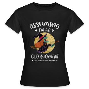 Sort de sorcellerie de femme sorcière - T-shirt Femme - noir - Devant - AI Model Female 172 dark (172cm)