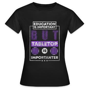 Spiele Spielbrett Spieler - Frauen T-Shirt - Schwarz - Vorne - AI Model Female 172 dark (172cm)