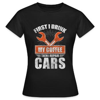 Mechanic, craftsman, mechatronics engineer, hobbyist - Women's T-Shirt - black - Front - AI Model Female 172 dark (172cm)