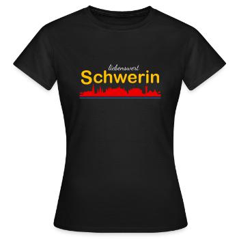 Adorable Schwerin - T-shirt Femme - noir - Devant - AI Model Female 172 dark (172cm)