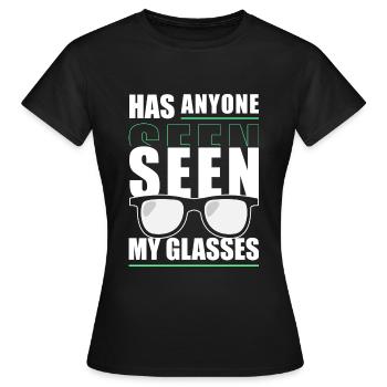 Lunettes Optique Hypermétrope - T-shirt Femme - noir - Devant - AI Model Female 172 dark (172cm)
