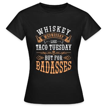 Schnaps Barkeeper Genuss Rausch - Frauen T-Shirt - Schwarz - Vorne - AI Model Female 172 dark (172cm)