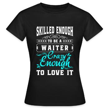 Serveuse Guest Bistro - T-shirt Femme - noir - Devant - AI Model Female 172 dark (172cm)