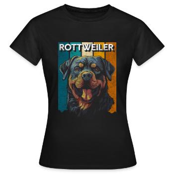 Rassehund Gassi - Frauen T-Shirt - Schwarz - Vorne - AI Model Female 172 dark (172cm)