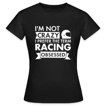 Sport Je ne suis pas fou de course - T-shirt Femme - noir - Devant - AI Model Female 172 dark (172cm)